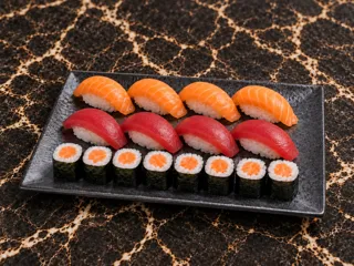 KI-generiertes Beispielbild: Sake Maguro Set (16 Stk.)
